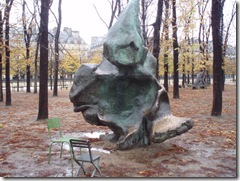 Abstract art in the Tuilerie garden